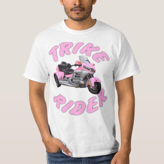 Rosa Trike Reiter T-Shirt (Vorderseite)