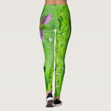 Rosa Trillium Blume Leggings