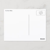 Rosa Trillium Blume Postkarte (Rückseite)