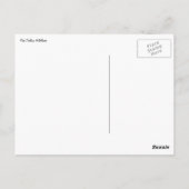 Rosa Trillium Blume Postkarte (Rückseite)