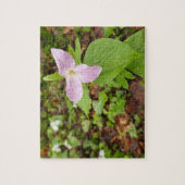 Rosa Trillium Blume Puzzle (Vertikal)
