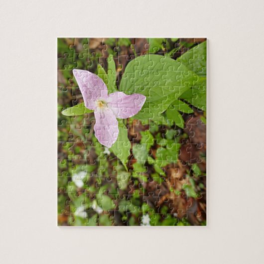 Rosa Trillium Blume Puzzle (Vertikal)