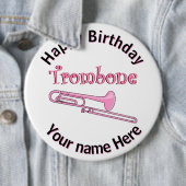 Rosa Trombknochenstange Button (Beispiel)
