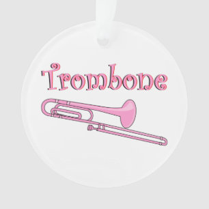 Rosa Trombone-Ornament Ornament