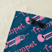 Rosa Trompete Strandtuch (Beispiel)