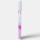 Rosa Tropfen, weißer Marmor Case-Mate iPhone Hülle (Rückseite / Rechts)