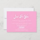 Rosa Tropfende Glitzer danke Karte (Rückseite)