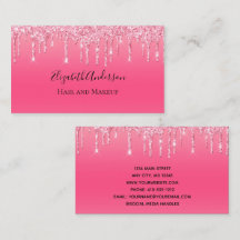 Rosa tropfender Glitter-Mädchen-Trendy-Chic- moder