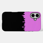 Rosa Tropfschleife Case-Mate iPhone Hülle (Rückseite (Horizontal))