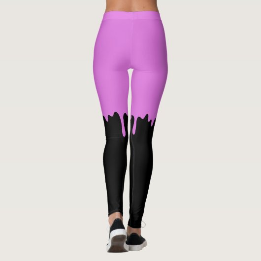 Rosa Tropfschleife Leggings (Rückseite)