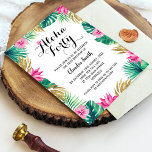 Rosa Tropical 40. Geburtstag Einladung<br><div class="desc">Erstellen Sie eine einzigartige Einladung,  die perfekt für Ihren Anlass ist. Pink Tropical 40. Geburtstag Einladung hat ein modernes und minimalistisches Design,  das Sie mit Ihrem eigenen Text und Farben anpassen können!</div>