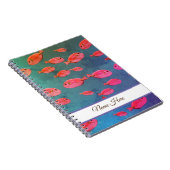 Rosa Tropical Fish Art Spiral Foto Notebook Notizblock (Rechte Seite)