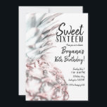 Rosa Tropische Ananas Süße 16 Geburtstagsparty Einladung<br><div class="desc">Anpassen für jedes Ereignis.</div>