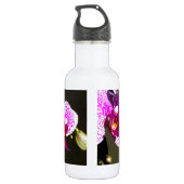 Rosa tropische Blume Orchideen Edelstahlflasche (Rückseite)