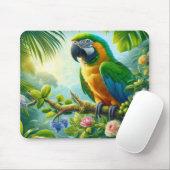 Rosa tropische Blüte Mousepad (Mit Mouse)