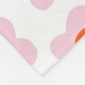 Rosa tropische Blütenkulisse Botanischer Frühling  Fleecedecke (Ecke)