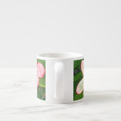 Rosa tropische Frangipani-Kunst Espressotasse (Rückseite)