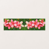 Rosa tropische Frangipani-Kunst Visitenkarten (Außenseite Aufgefaltet)