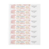 Rosa tropische Monstera und Blätter aus Palmen Hoc (Bogen)