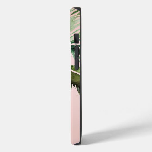 Rosa tropische Palmenbaume Case-Mate iPhone Hülle (Rückseite / Links)