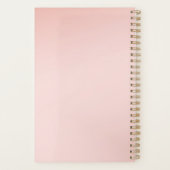 Rosa tropische Palmenbaume Planer (Rückseite)