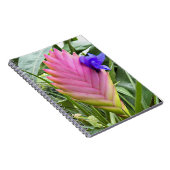 Rosa tropische Pflanze Notizblock (Rechte Seite)