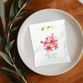 Rosa tropische Plumeria Hochzeitsgeschenktaschen Geschenktütchen