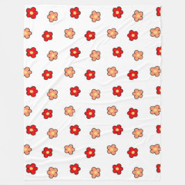 Rosa tropischer Blütensommer des Botanischen Frühl Fleecedecke