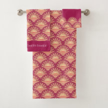 Rosa tropischer Boho Rosa Sonnenuntergang/Sonnenau