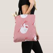 Rosa tropischer Faultier Vintag Tasche (Von Nahem)