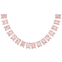 Rosa Tropischer Geburtstag Wimpelkette