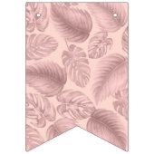 Rosa Tropischer Geburtstag Wimpelkette (Erste Fahne)