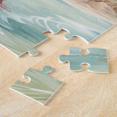 Rosa tropischer Strand Puzzle (Seite)