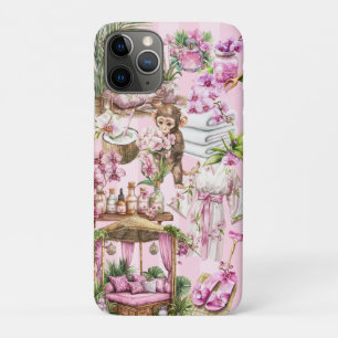 Rosa tropischer Wellness-Center Cabana Resort Case-Mate iPhone Hülle