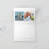 Rosa tropisches Hibiskus Foto Innen Dankeskarte (Innenseite)