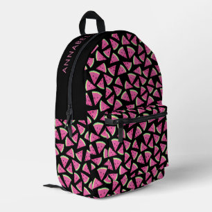 Rosa Tropisches Wassermelonen-Muster Bedruckter Rucksack