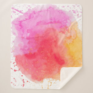Rosa Trübe mit Wasserfarbe Sherpadecke