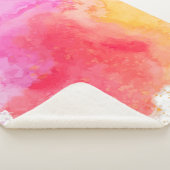 Rosa Trübe mit Wasserfarbe Sherpadecke (3/4)