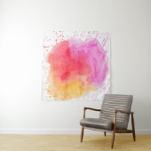 Rosa Trübe mit Wasserfarbe Wandteppich (Beispiel (Horizontal))