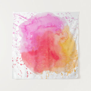 Rosa Trübe mit Wasserfarbe Wandteppich