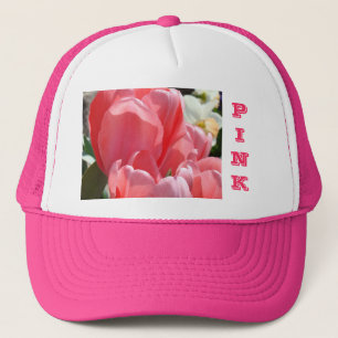 Rosa Truckerhüte Tulpen Mütter Töchter Oma Truckerkappe