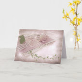 Rosa Tulip auf Geburtstagskarten Karte (Gelbe Blume)