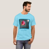 Rosa Tulip-Blume aus dem Rahmen Personalisiert T-Shirt (Vorne ganz)