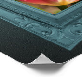 Rosa Tulip-Blume Poster (Ecke)