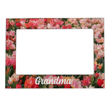 Rosa Tulip Garden Oma Magnetic Foto Frame
