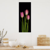 Rosa Tulip Trio Print Poster (Küche)