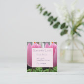 Rosa Tulip Tulips Park/Garten: Begleitkarte (Stehend Vorderseite)