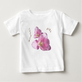 Rosa Tulips Flower Girl Ruffle T-Shirt