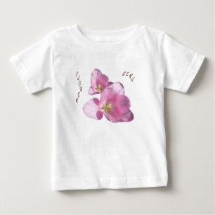 Rosa Tulips Flower Girl Ruffle T-Shirt