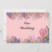 Rosa Tulips Hochzeit (Vorderseite)